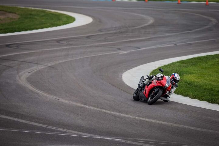 2014 ebr 1190rx review first ride, Flowing transitions like this right left combination leading onto the IMS front straight highlight how well the RX flicks from side to side