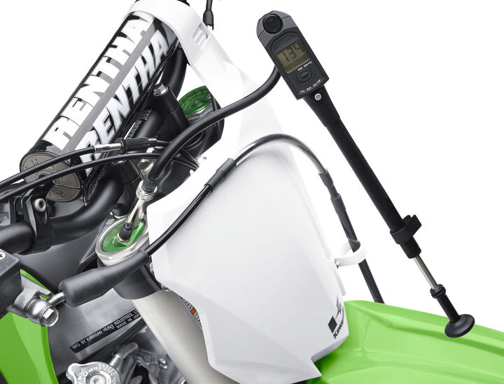2015 kawasaki kx450f and kx250f preview, Kawasaki offers this nice 0 300psi Digital Air Pump to maintain the fork pressures with every KX450F at the point of purchase not all air fork equipped motocross bike manufacturers do this