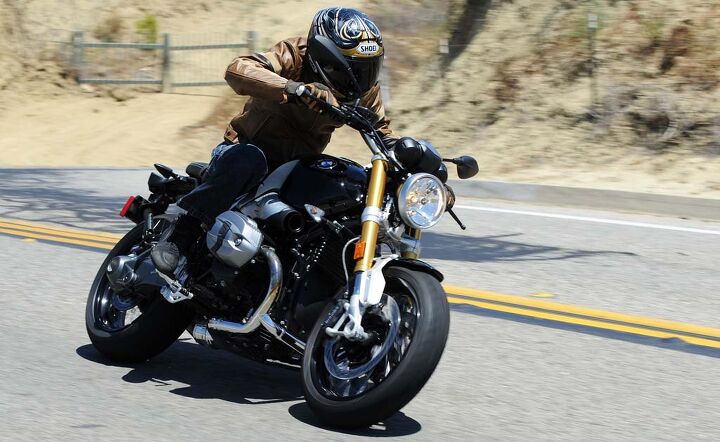 2014 bmw r ninet first ride review, The nineT s power and handling will easily dust any Triumph Bonneville or Thuxton It s also priced considerably higher