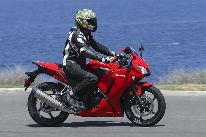 2015 honda cbr300r first ride review, Riders are greeted to a slight forward lean on the 300R and riders under six feet tall should be relatively comfortable with footpeg placement as well