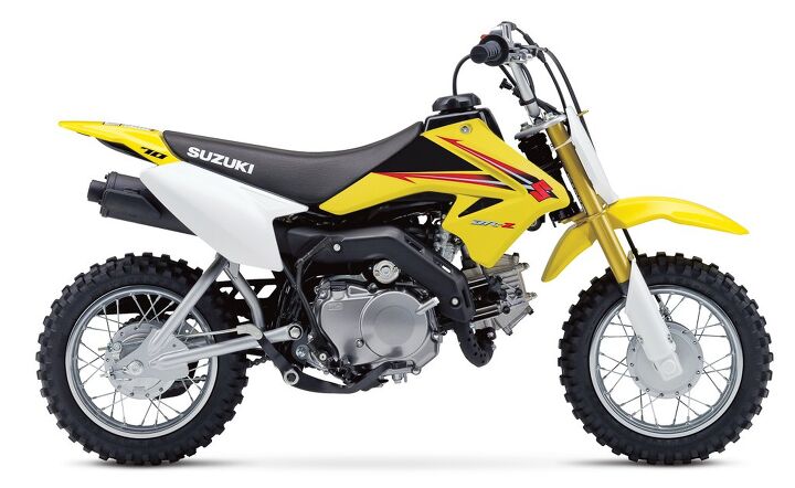suzuki 2015 lineup revealed, 2015 Suzuki DR Z70 returns to entice more generations of children into the joys of dirt riding