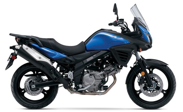 suzuki 2015 lineup revealed, If Suzuki hadn t done such a good job with its remake of the V Strom two years ago we wouldn t be seeing the XT adventure version for 2015 The base model V Strom 650 ABS still looks pretty good too
