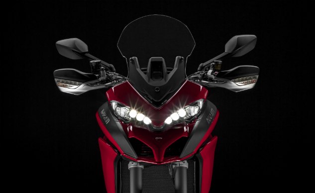 2014 eicma 2015 ducati multistrada 1200 preview, Distinctive features include the compact full LED headlamp and the rear tail light The new windshield height adjustment system is more fluid and can be operated with only one hand
