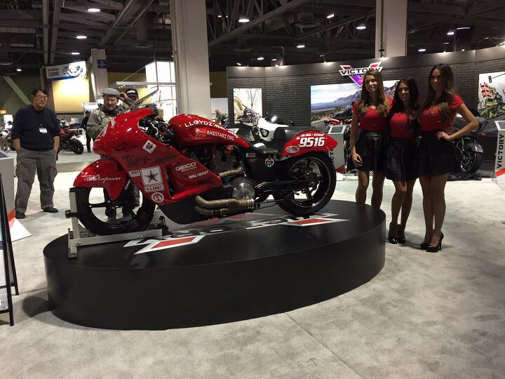 2014 international motorcycle shows long beach wrap up report, This 2008 Victory Hammer was built with the help of at risk youth