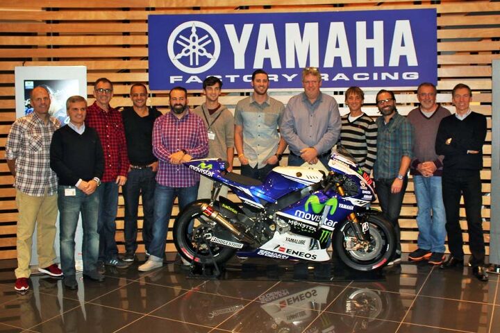 inside yamaha s motogp race shop, Visiting Yamaha s MotoGP race shop was a real treat