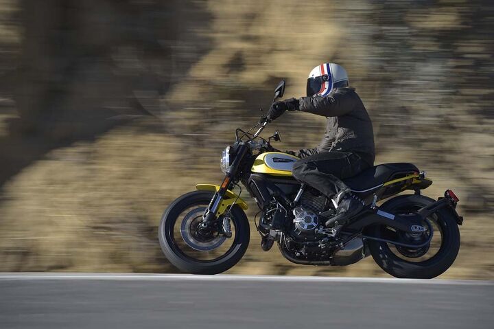 2015 ducati scrambler first ride review, A completely relaxed riding position makes the Scrambler an ideal bike for running about