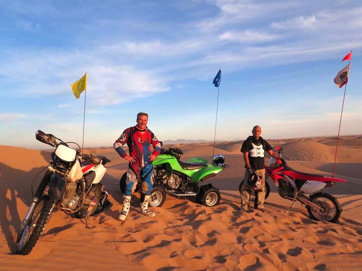 glamorous glamis, Me and my new friend Leo and some guy s KFX700 Dunecati
