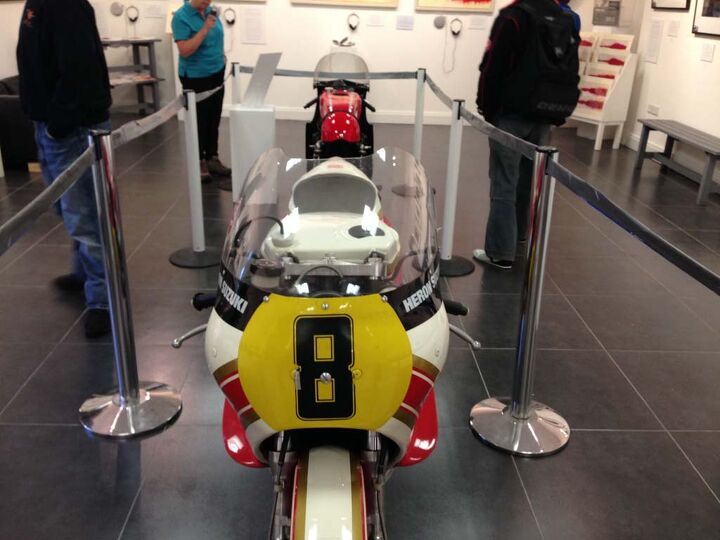 isle of man tt cool and unusual motorcycles, Hailwood s Heron Suzuki on display
