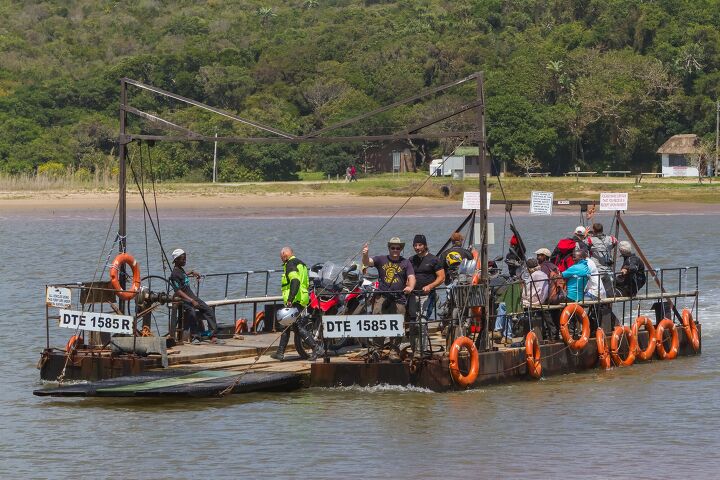 touring south africa by motorcycle, The ferry across the Groot Kei River