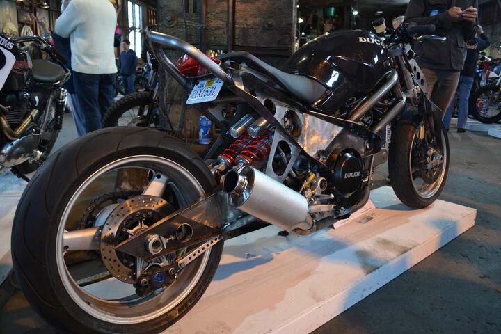 6th annual one motorcycle show, Victor Frankenstein s Monster built in 30 days for 1000