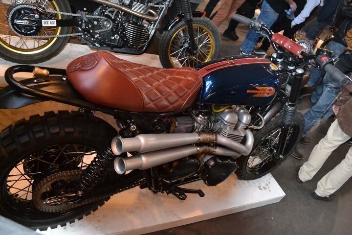6th annual one motorcycle show, Cherry Log Rd an 03 Triumph T 100 by Studio Nine Cycles