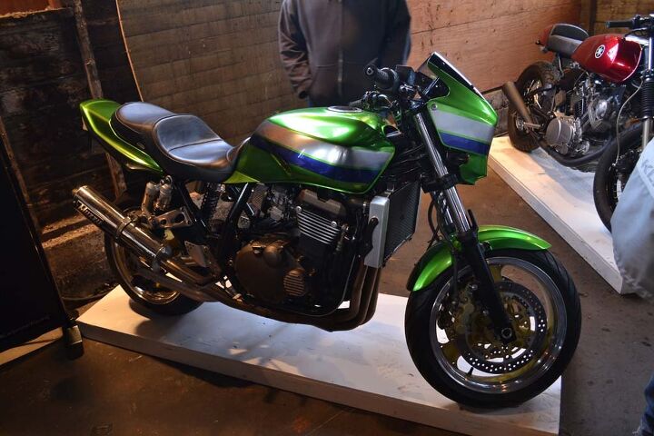 6th annual one motorcycle show, Clean looking Kawasaki ZRX1200 by Hot Rod Conspiracy