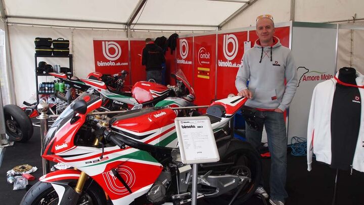 isle of man tt practice week report, American Brandon Cretu will be competing on the Bimota BB3 a BMW S1000RR powered bike we first saw at EICMA in 2013