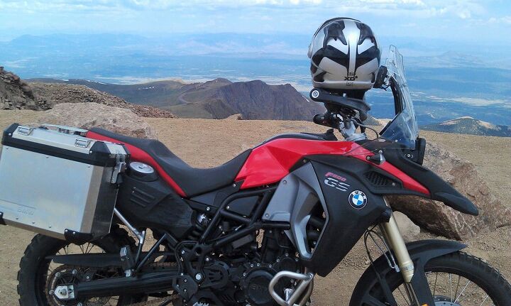 2014 bmw f800gs adventure vs triumph tiger 800xc, The King of the Hill sits at 14 000 feet atop Pikes Peak