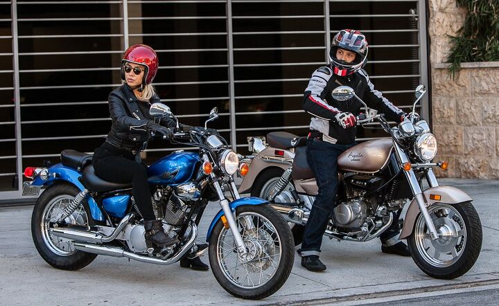 quarter liter cruise off, Being budget conscious and beginner friendly the Star V Star 250 and Hyosung GV250 Aquila both meet those requirements but they go about it very differently