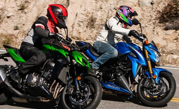 japanese mega standards shootout, In recent times we ve been unable to often say a Suzuki holds a clear price advantage but that s certainly not the case here At 10 499 the GSX S1000 ABS with traction control is 1 500 less than the 11 999 Z1000 ABS