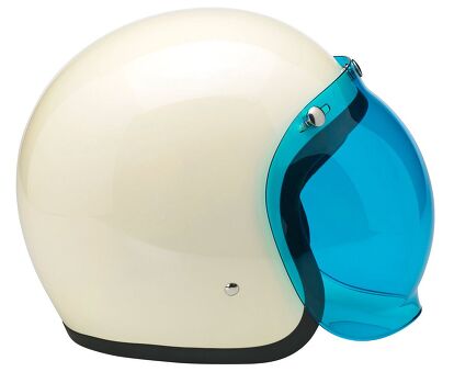 bitwell solid blue motorcycle helmet Gringo Mesh pockets are included in the ear recess Lane splitter ECE R22.06 Helmet