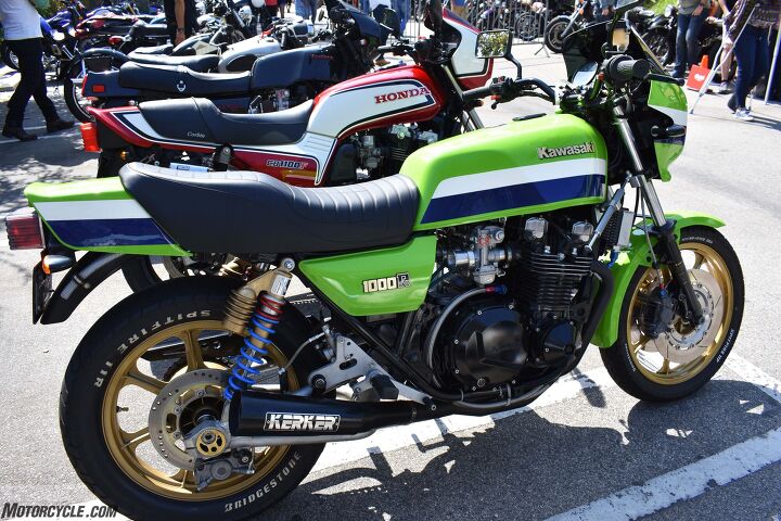 2017 venice vintage motorcycle rally report, Best Japanese 1983 Kawasaki KZ1000R Eddie Lawson Replica owned by Erich Martin