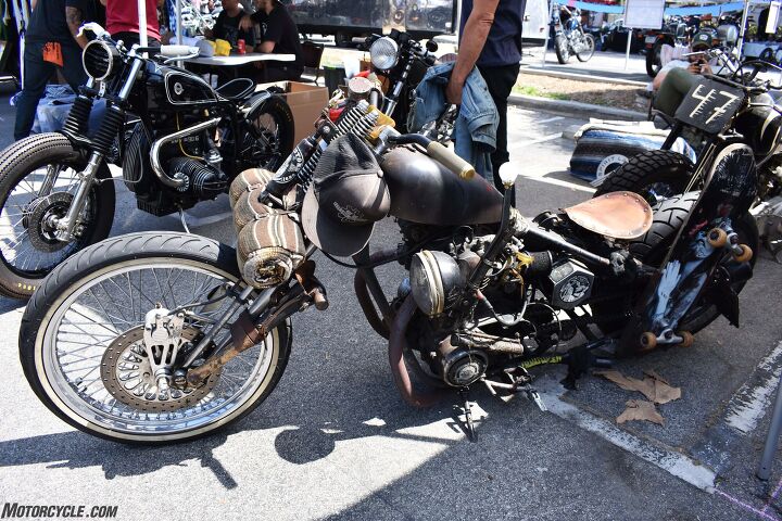 2017 venice vintage motorcycle rally report, A 1978 Yamaha XS650 or XS 6 Filthy as the owner prefers to call it