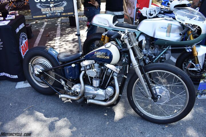 2017 venice vintage motorcycle rally report, Another clean H D Ironhead