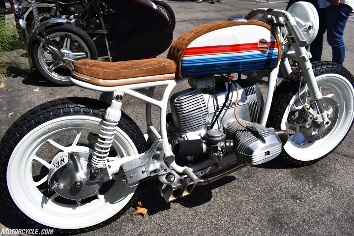 2017 venice vintage motorcycle rally report, Notice there s no front brake lever Two master cylinders are operated by the rear brake pedal one for the front and one for the rear MO Note We re shaking our heads at this one too