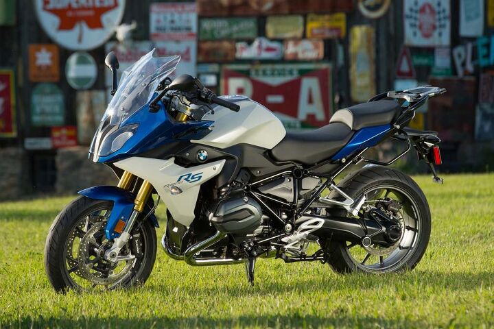2015 bmw r1200rs first ride review, No more Telelever The need for a bigger radiator after the switch to liquid cooling provided the necessary excuse to switch to a conventional fork