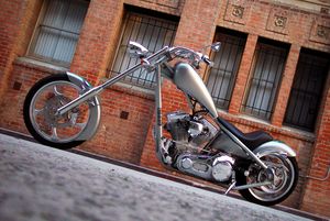 church of mo 2004 big dog ridgeback, MO Likes the fact that aside from its green flames the Ridgeback s styling is clean and uncluttered unlike many of today s candy coated choppers