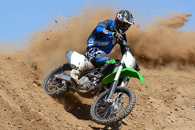 2016 kawasaki kx450f review, Test rider Ryan Abbatoye liked the new KX450F noting that its strong mid range power and extremely precise steering are definite improvements over the 2015 model