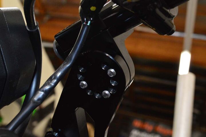 building a honda grom roadracer, You can also adjust the angle of the bars via threaded holes to suit rider preferences