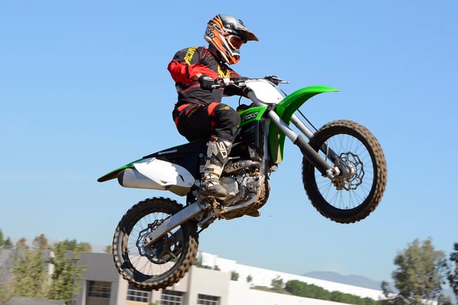 2016 kawasaki kx250f review, The KX s engine may be strong in the middle of the powerband but it requires short shifting and careful attention to keep the engine there The Kawasaki signs off rather quickly up top