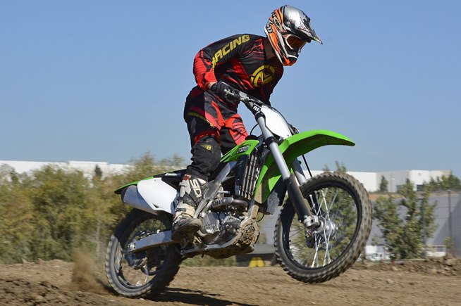2016 kawasaki kx250f review, Looking for a good bike for tackling high speed desert trails The KX250F is just a USFS approved spark arrestor and a Red Sticker in Comi fornia from being a great desert sled It s aluminum perimeter chassis is arrow stable at high speed