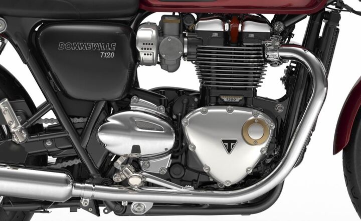 triumph announces three new engine configurations and five all new models for 2016, The new Bonneville 1200 high torque engine looks modern and classic simultaneously