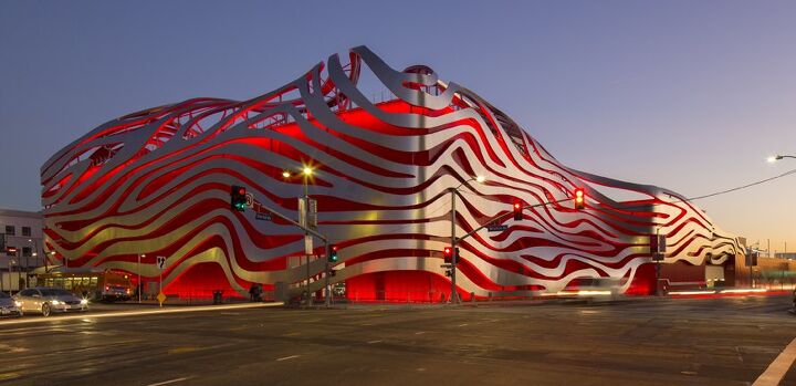 highlights from the petersen automotive museum reopening, The new Petersen museum is nothing if not eye catching making it nearly impossible to miss even among the scores of buildings surrounding its West Los Angeles location Photo by David Zaitz