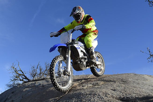 2016 yamaha yz450fx ride review, Braking is superb on the 450FX with the 270mm front and 245mm rear discs delivering excellent feel and plenty of power for crawling up or down any obstacle
