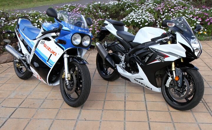 suzuki gsx r750 old vs new, The 2015 model I tested was white and black and the test was carried out on a 3 mile 22 corner private testing facility