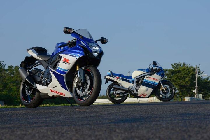 suzuki gsx r750 old vs new, The 30th Anniversary limited edition colors are the same as the colors on my 1985 machine