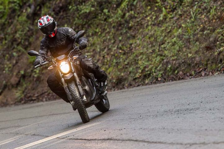 2016 zero dsr first ride review, Switchable ABS makes brake slides like this possible