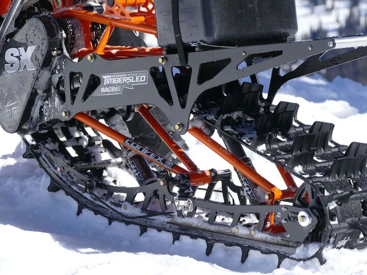 timbersled snowbike conversion, Timbersled now markets three different conversion kits with tracks of varying lengths Choosing the right one depends upon the displacement of the motorcycle rider skill and the snow conditions that the rider will encounter Timbersled is happy to help customers make the right choice for their needs