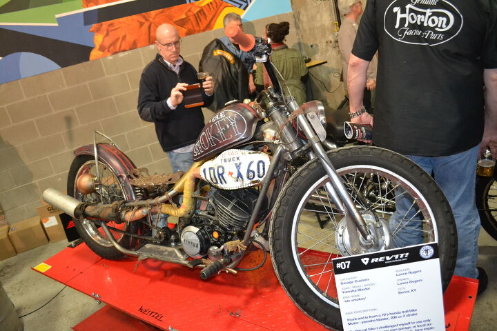 2016 v twin expo report, Yamaha Blaster by Lance Rogers at the Garage Brewed Motorcycle Show