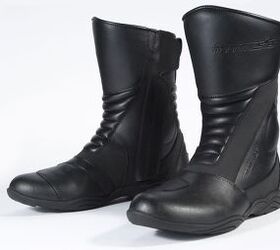Motorcycle boots to reach the ground better