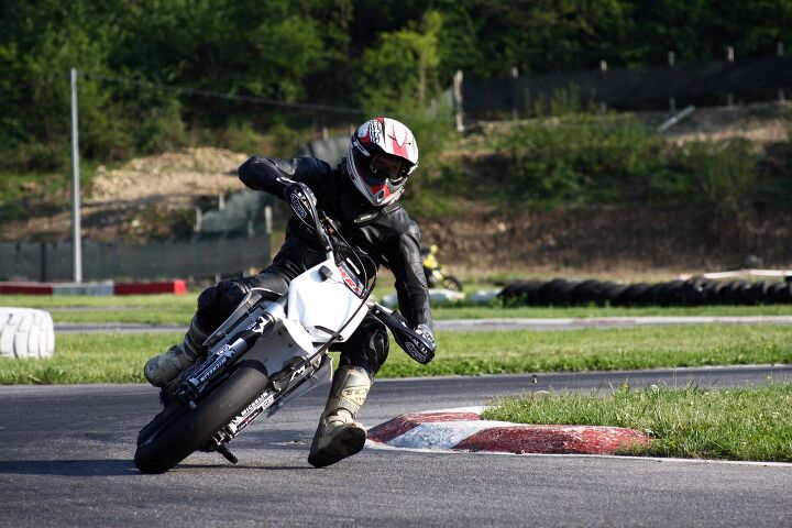 whatever a heartwarming italian immigrant success story for the 21st century, Or Supermotoing at the Castelletto Ticino track close to the MV factory in Varese
