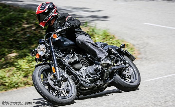 2016 harley davidson roadster first ride review, The Roadster s improved lean angle compared to other Sportsters adds to the fun on winding roads
