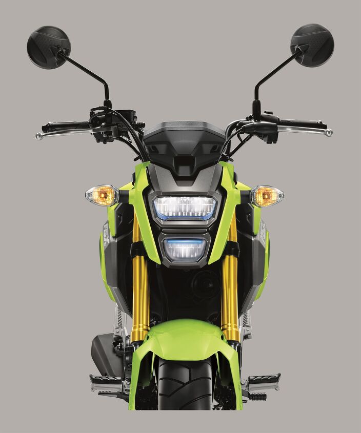 2017 honda grom announced for u s, As it did with its 500 series models Honda is switching the Grom s lighting to LEDs