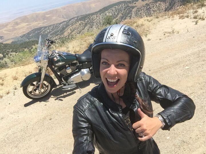 sisterhood on two wheels a glimpse into the litas motorcycle community, Author of this story Jessica Kline gives the Harley Davidson Switchback a big thumbs up