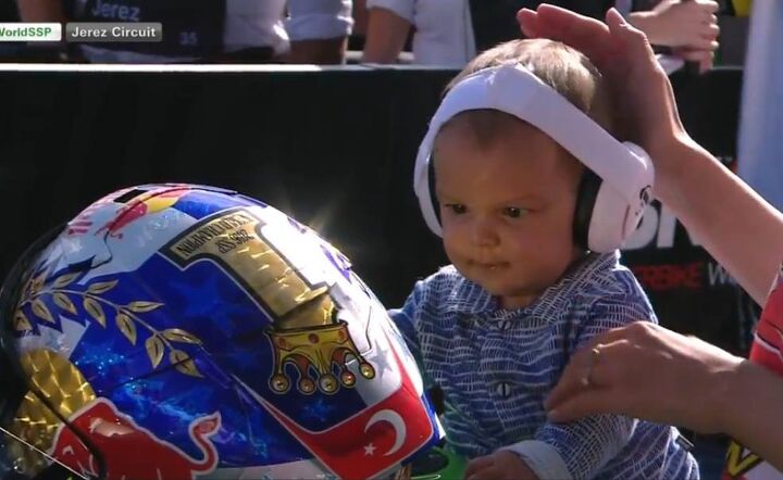 Kenan Sofuoglu Celebrates Fifth Championship With His Son
