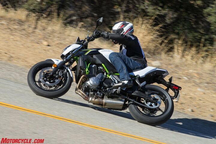 2017 kawasaki z650 first ride review, Light makes right and at 406 lbs claimed 410 with ABS the Z650 is tons of fun to toss around
