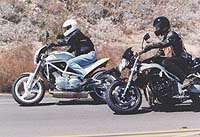 church of mo 1997 open bikini shootout, Although less mentally demanding to ride the T509 ended up chasing the Buell in the twisties Impressive stuff