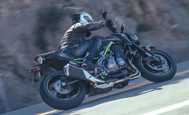 2017 kawasaki z900 review first ride, The Z900 exhibited precise high speed handling manners while Dunlop Sportmax tires provided sure footing The lack of traction control was always in the back of my mind but linear power production coupled with excellent throttle communication and perfect fueling made easy work of applying power to the rear wheel