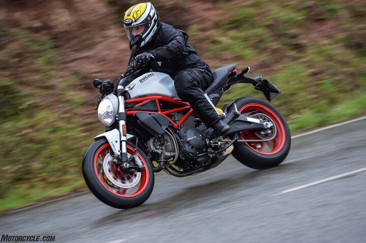 2017 ducati monster 797 review first ride, I was not as fashionable as some of the other riders in my Aerostich Roadcrafter 3 but I was warmer and drier than all of them No fogging problems with my excellent new HJC helmet either