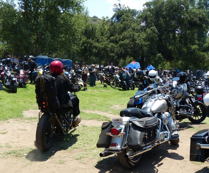 born free motorcycle show report, Bikes were rolling in and out all day long With a Grass Pass you were allowed to ride into the grounds for parking and eligible for the best in show award